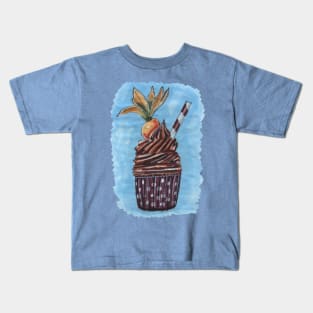 Chocolate Cupcake with Carrot Kids T-Shirt